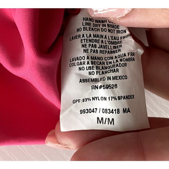 NWT Becca String Bikini Top in Pink Size Medium Possible Defects Discoloration - Picture 8 of 8